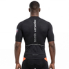 Maillot ciclista de diseño tonal de manga corta raglán con panel de peso medio