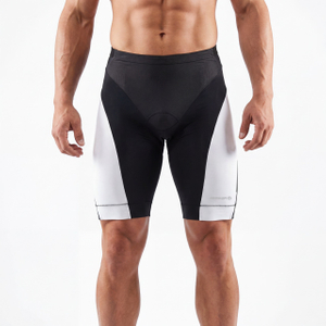 Pantalón corto de ciclismo con bloques de color y panel para hombre