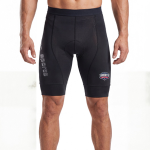 Pantalón corto de ciclismo con panel de malla para hombre