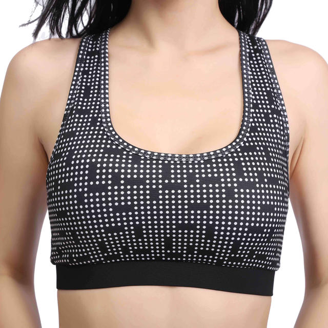 DOTS RANCERBACK MANURA Impresión de sujetador de gimnasio de alto impacto