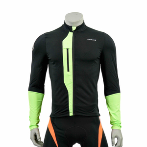 Chaqueta de ciclismo de peso medio del bloque de color fluro