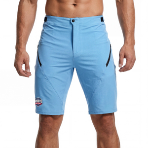 Pantalón corto con bolsillos y cremallera para ciclismo y senderismo para hombre