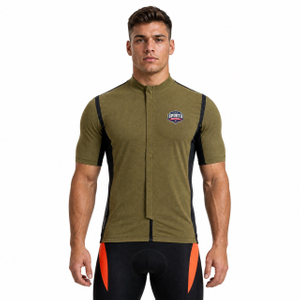 Maillot de ciclismo con ribetes reflectantes y cinta para hombre